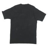 CHAMPION Mens Black Graphic T-Shirt L Short Sleeve Crew Neck Cotton Blend