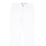 ENGELBERT STRAUSS Womens White Regular Fit Straight Denim Jeans W28 L30