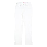 ENGELBERT STRAUSS Womens White Regular Fit Straight Denim Jeans W28 L30