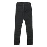 LEVI'S Womens Black Slim Skinny Denim Jeans Cotton Blend Zip W24 L30 Classic Fit