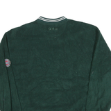 SDI Mens Green Plain Pullover Jumper Crew Neck Basic Knit L Casual Wear