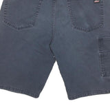 DICKIES Mens Shorts Blue Cargo Cotton Blend L W36 Workwear Relaxed Fit
