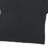 LAUREN RALPH LAUREN Mens Black Cotton Blend Polo Shirt XL V-Neck Embroidered