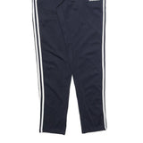 ADIDAS Mens Joggers Navy Blue & White Slim Tapered M W30 L30 Three Stripe