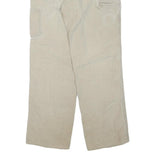 CARHARTT Mens Regular Beige Cotton Blend Zip Trousers W32 L32 Workwear Durable