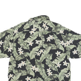 JAMACIA JAXX Mens Black & Green Floral Rayon Shirt XL Tropical Hawaiian Style
