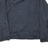 Mens Black Nylon Button Jacket XL Plain Lightweight Outdoor Casual