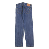 LEVI'S 505 Mens Jeans Blue Regular Straight Denim Medium W30 L32 Classic Fit Zip