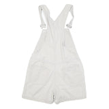 XHILARATI Womens White Cotton Blend Regular Fit Denim Dungarees S W30 L4 Casual