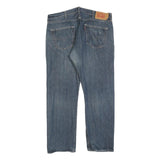 LEVI'S 501 Mens Jeans Blue Regular Straight Denim Medium W38 L30 Classic Button