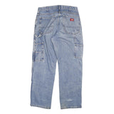 DICKIES Mens Blue Regular Straight Denim Light W30 L30 Casual Workwear Jeans
