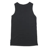 ADIDAS Womens Black Day Jersey Plain Sleeveless UK 12 Cotton Blend Logo Dress