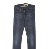 LEVI'S 519 Womens Jeans Blue Regular Skinny Denim Medium W27 L31 Classic Zip