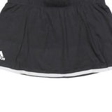 ADIDAS Womens Black Mini Polyester Skirt L Sports Tennis Casual Activewear