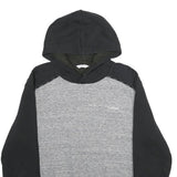 CALVIN KLEIN Mens Black & Grey Hoodie L Cotton Blend Casual Pullover