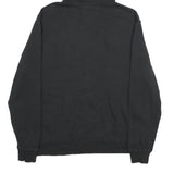 CALVIN KLEIN Mens Black & Grey Hoodie L Cotton Blend Casual Pullover
