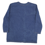 PHILIP NOEL Womens Blue Cotton Embellished Jacket XL Denim Pattern Stylish Open