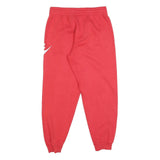 NIKE Womens Joggers Red White XL W26 Fleece Sweatpants Casual Comfortable