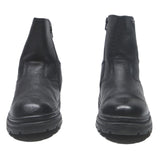 GALLU-TEX Mens Ankle Boots Leather Black UK 7.5 Durable Textured Waterproof