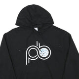 CHAMPION Mens Black Pullover Hoodie M Cotton Blend Casual Streetwear