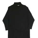 GAP Womens Black Cotton Roll Neck Sweater Dress Knit Long Sleeve S Comfortable