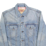 LEVI'S Mens Blue Denim Cotton Button Jacket M Classic Casual Outerwear