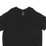 POLO RALPH LAUREN Mens Black V-Neck T-Shirt 2XL Cotton Blend Casual Wear