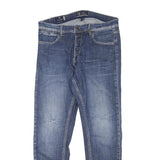 GAUDE JEANS Mens Blue Relaxed Straight Denim Fair W31 L29 Casual Wear