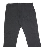 DICKIES Mens Regular Fit Black Cotton Blend Denim Jeans W38 L31 Workwear Zip