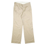 GUCCI Mens Cotton Beige Relaxed Straight Trousers W32 L31 Classic Button Fly