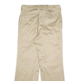 GUCCI Mens Cotton Beige Relaxed Straight Trousers W32 L31 Classic Button Fly