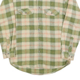 FIELD & STREAM Mens Green & Cream Check Shirt M Long Sleeve Cotton Casual