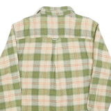 FIELD & STREAM Mens Green & Cream Check Shirt M Long Sleeve Cotton Casual