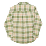 FIELD & STREAM Mens Green & Cream Check Shirt M Long Sleeve Cotton Casual