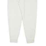 NIKE Womens Joggers White L W32 L29 Cotton Blend Regular Tapered Fit Casual