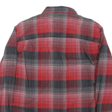 THE NORTH FACE Mens Red & Black Plaid Shirt Cotton Blend S Casual Long Sleeve