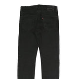 LEVI'S 502 Big E Mens Jeans Black Slim Skinny Denim W32 L31 Classic Cotton Blend