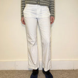 Ralph Lauren Trousers - 28W UK 8 White Cotton