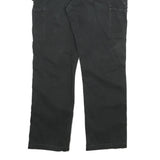 CARHARTT Mens Jeans Black Relaxed Straight Cotton Blend W36 L32 Workwear Zip
