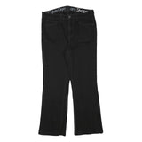 CALVIN KLEIN JEANS Womens Regular Black Denim Straight Fit Zip W30 L27