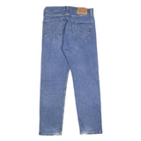 LEVI'S 505 Mens Jeans Blue Regular Straight Denim Medium W32 L30 Classic Fit Zip
