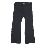 ATHLETA Womens Polyamide Blend Black Regular Fit Straight Leg Trousers W30 L30