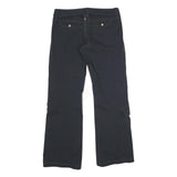 ATHLETA Womens Polyamide Blend Black Regular Fit Straight Leg Trousers W30 L30