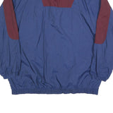 PRO SPIRIT Mens Blue & Maroon Zip Up Classic Jacket L Polyester Blend