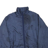 ALUMCOTT Mens Blue Nylon Jacket XL Polyester Blend Zip Closure Lightweight