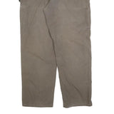CARHARTT Mens Cotton Blend Brown Relaxed Straight Trousers W38 L32 Workwear