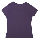 NIKE Womens Purple Graphic T-Shirt XL Short Sleeve Crew Neck Just Do It