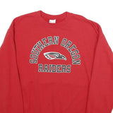 CHAMPION Mens Red Southern Oregon Raiders Crew Neck L Cotton Sweatshirt