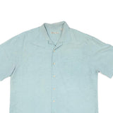 BATICK BAY Mens Blue Rayon Shirt XL Casual Button Down Summer