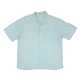 BATICK BAY Mens Blue Rayon Shirt XL Casual Button Down Summer